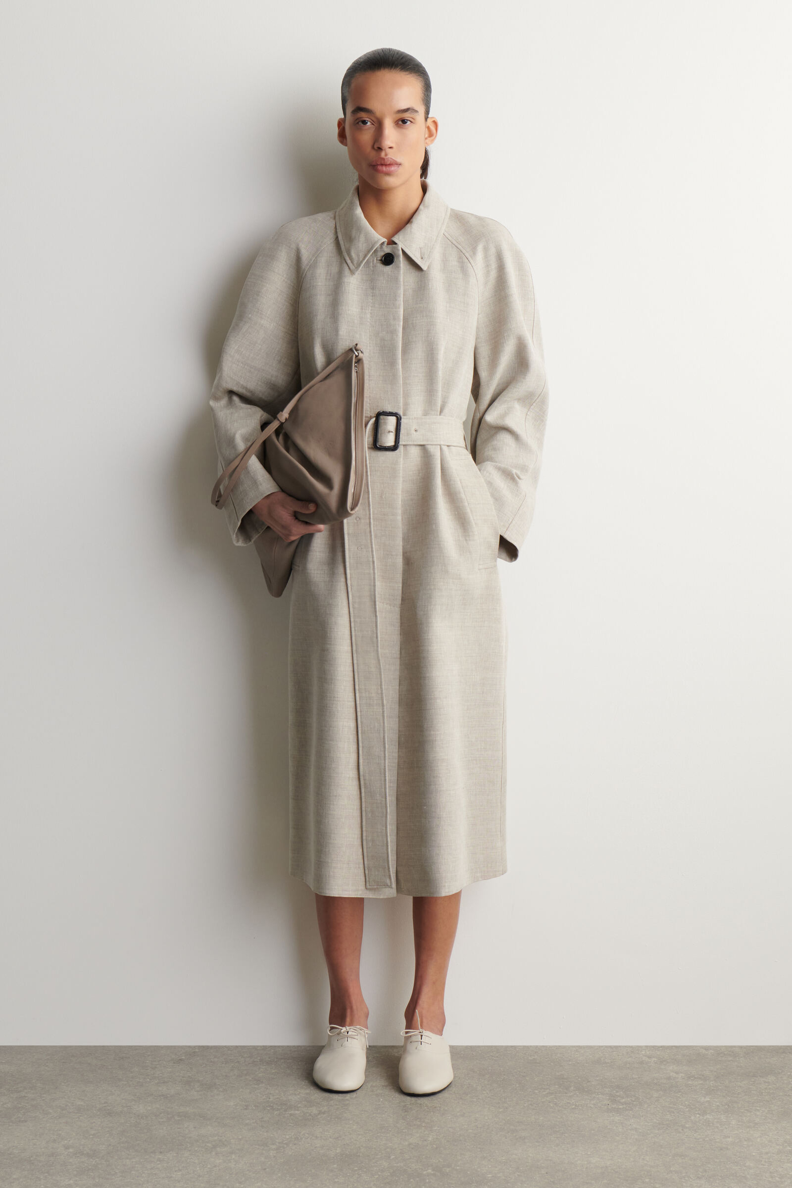 ツイスト クラッチバッグ - レザー